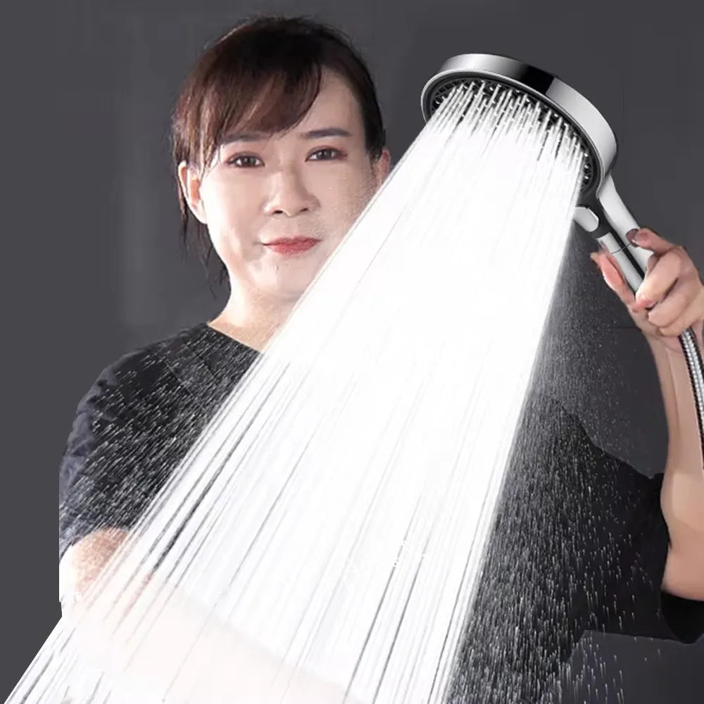 15CM Big Panel High Pressure Shower Head With Filter 3 Modes