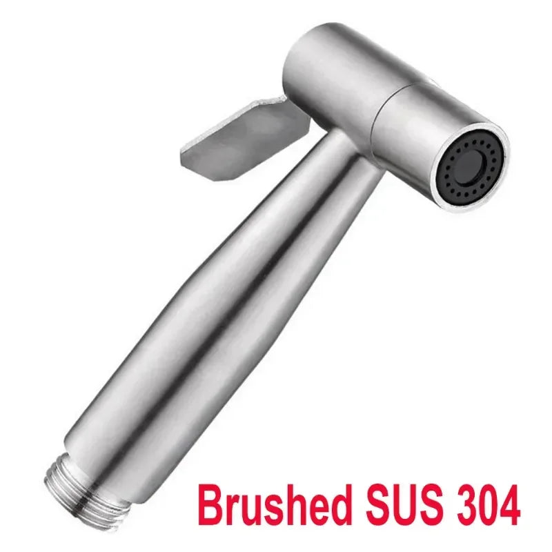 304 Stainless Steel Spray Gun Shower Handheld Bidet Sprayer Set