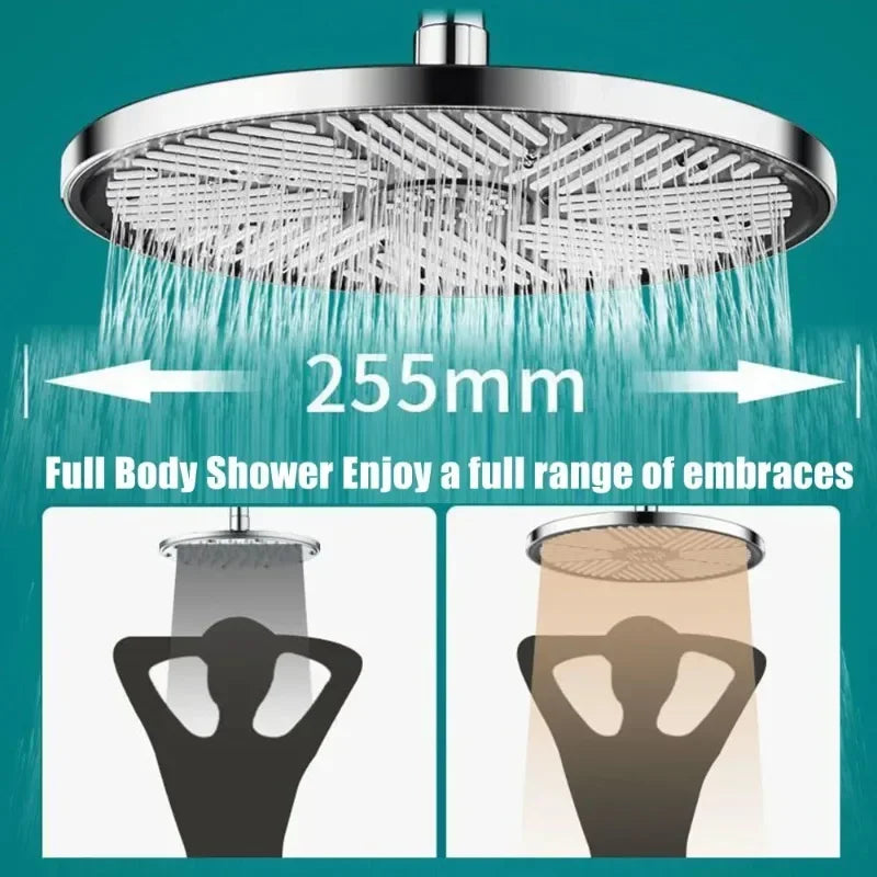 10 Inch Big Panel Rainfall Shower Head ,High Pressure, Water Saving