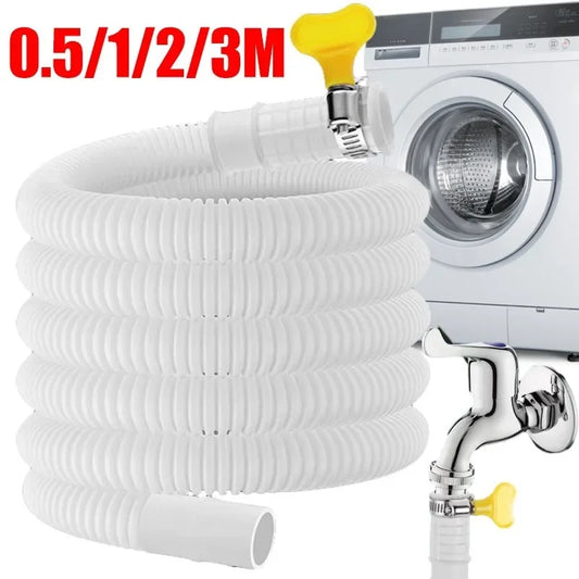 0.5/1/2/3M Washing Machine Draining Hoses Bendable Plastic Tube Faucet Extension Plumbing Hoses Air Conditioner Drain Hoses