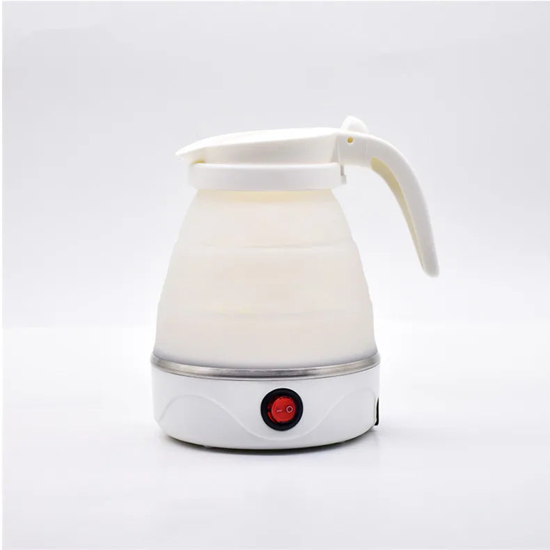0.6L Mini Folding Kettle Portable Water Heater 600W Silicone Compression Electric Kettle