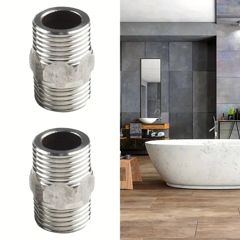 2 Pcs Shower Hose Extension Pipe Universal Hose Extender