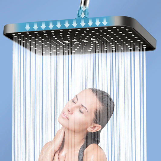 Luxury Bathroom Showerhead, Adjustable Angles, Anti-Clogging Silicone Nozzles,