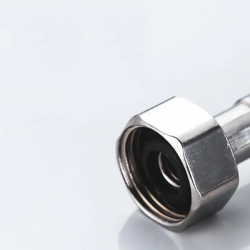 G1/2'' Stainless Steel Nylon Braided Tube Pipe Hose Silicone Plumbing Thermoresistant Tap Basin Faucet Sink Kitchen Bathroom