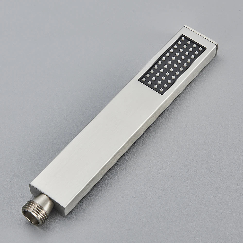 Hand shower Brass Shower Head. Square Handheld Head Replace