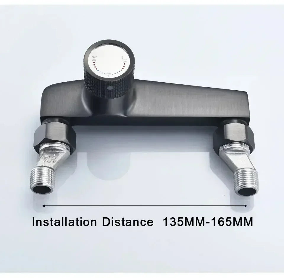 Gun Grey Shower Set , Bathroom Shower Faucet