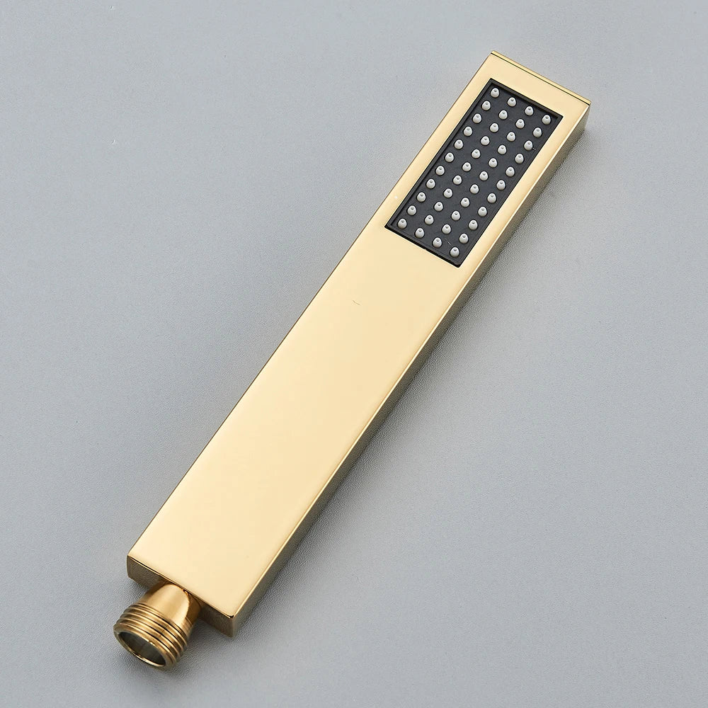 Hand shower Brass Shower Head. Square Handheld Head Replace