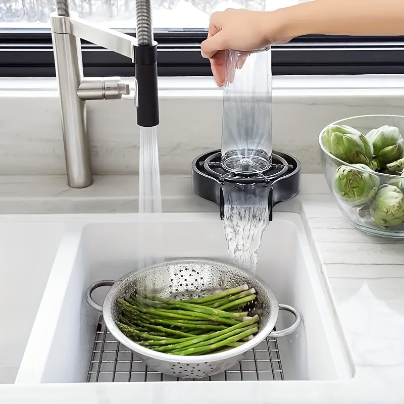 Automatic glass washer, easy to install automatic bottle washer with high pressure wash and press