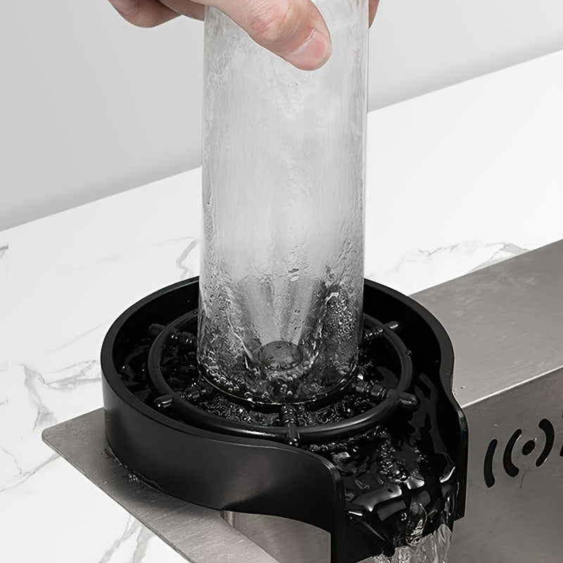 Automatic glass washer, easy to install automatic bottle washer with high pressure wash and press