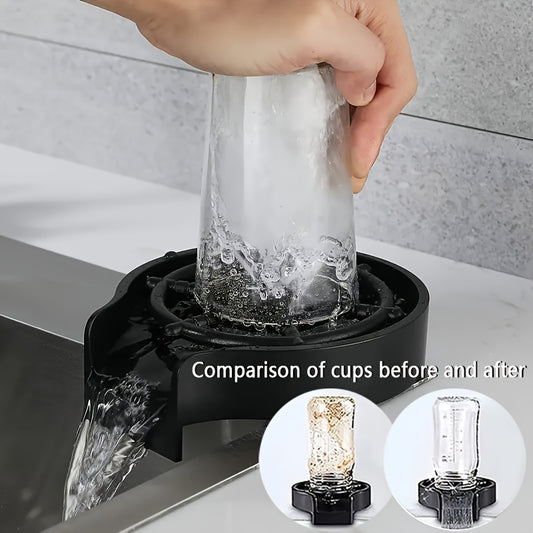 Automatic glass washer, easy to install automatic bottle washer with high pressure wash and press