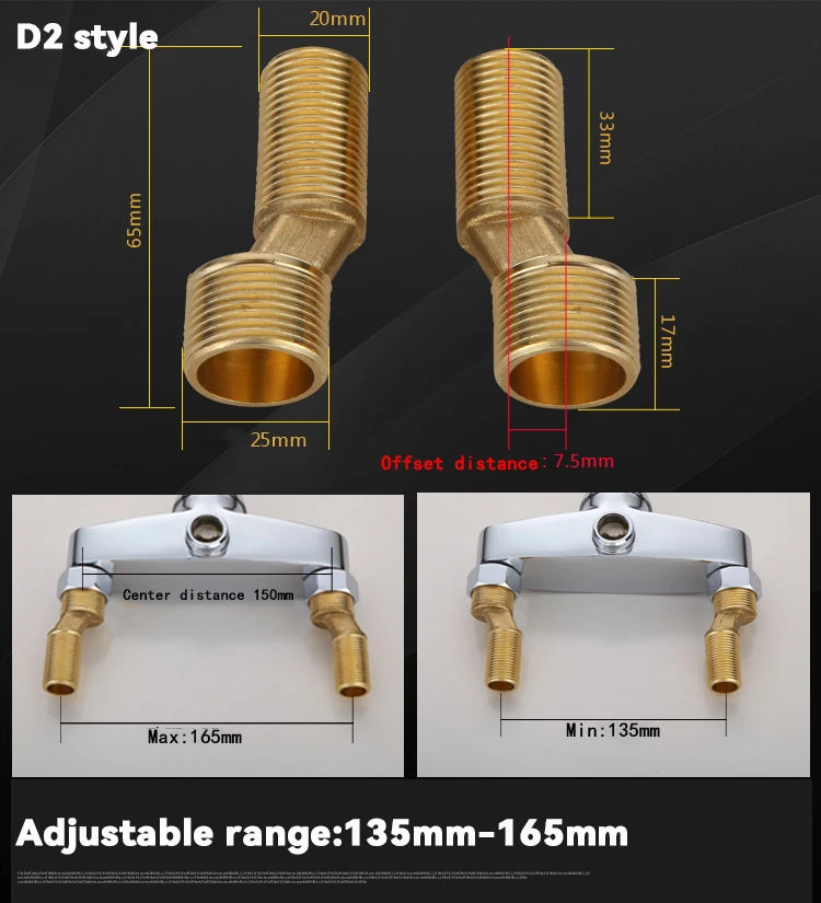 Shower System Mounting Accessories Lengthening Screws Eccentric Screw Bathroom Faucet Connector Faucet Universal Accessories