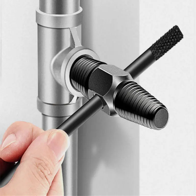 Double Head Wrench Faucet Valve Broken Screw Extractor Set Pipe Remover Damaged Wire Water Pipe Bolt Removal Plumbing Tools Set
