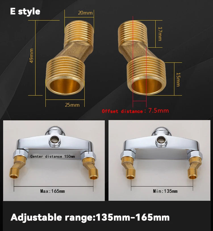 Shower System Mounting Accessories Lengthening Screws Eccentric Screw Bathroom Faucet Connector Faucet Universal Accessories