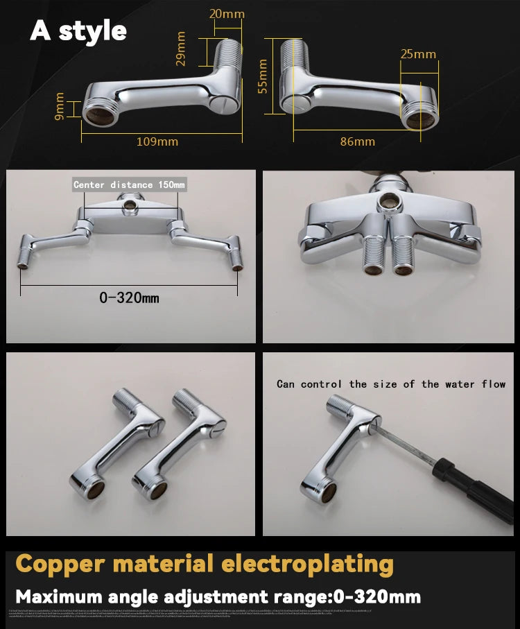 Shower System Mounting Accessories Lengthening Screws Eccentric Screw Bathroom Faucet Connector Faucet Universal Accessories