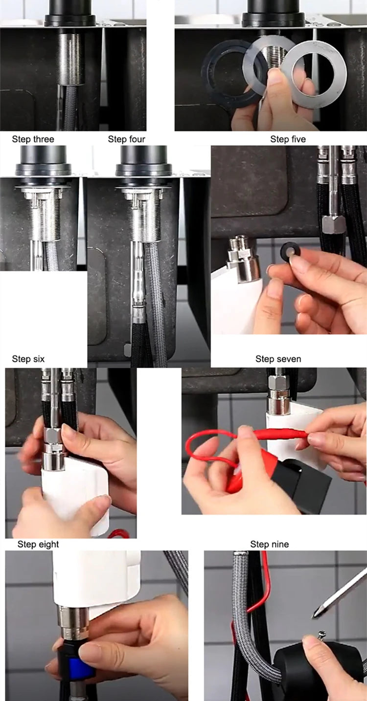 Pull Out Sensor Black Kitchen Faucet Sensitive Touch Control Faucet Mixer