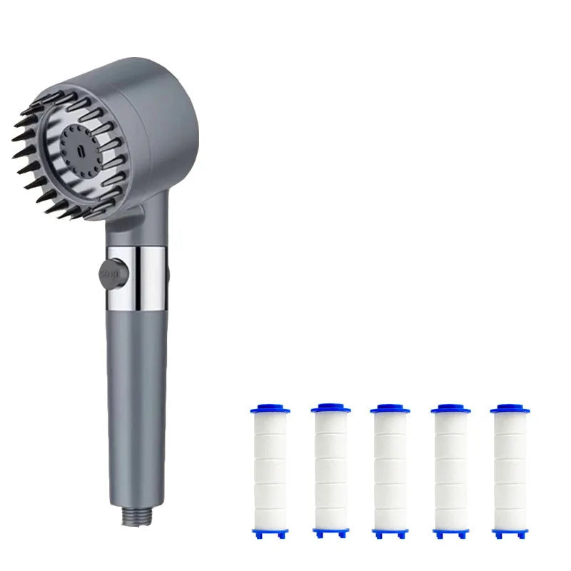 Three Speed Adjustment Bathroom Supplies Head Massage Portable Shower