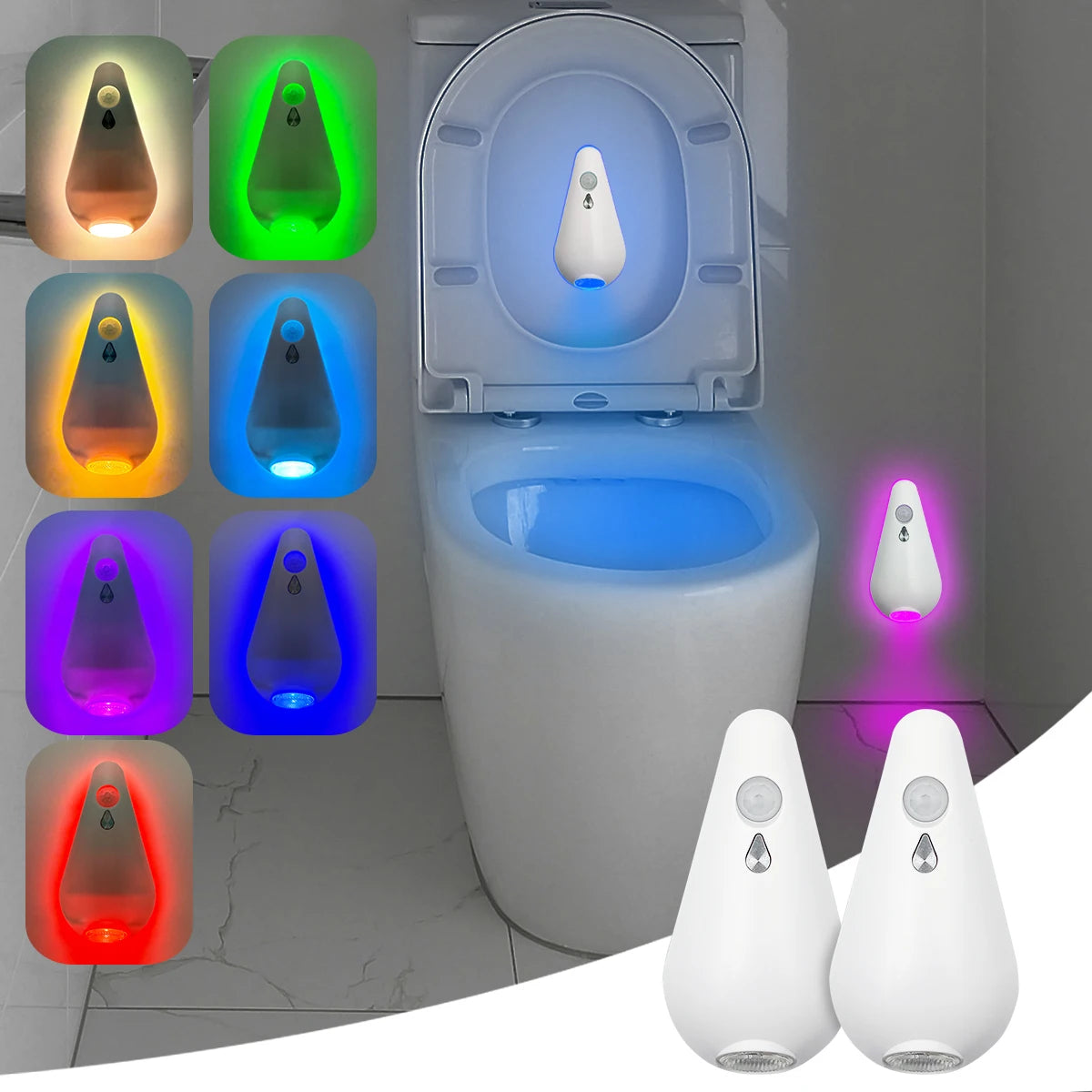 7Color Toilet Night Light Motion Sensor Light