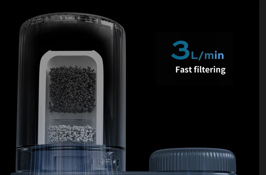 Faucet Tap Water Purifier Physical Filtering for Home Kictchen 2 Filter Element Removable Washable Filter Water Purifier Aerator