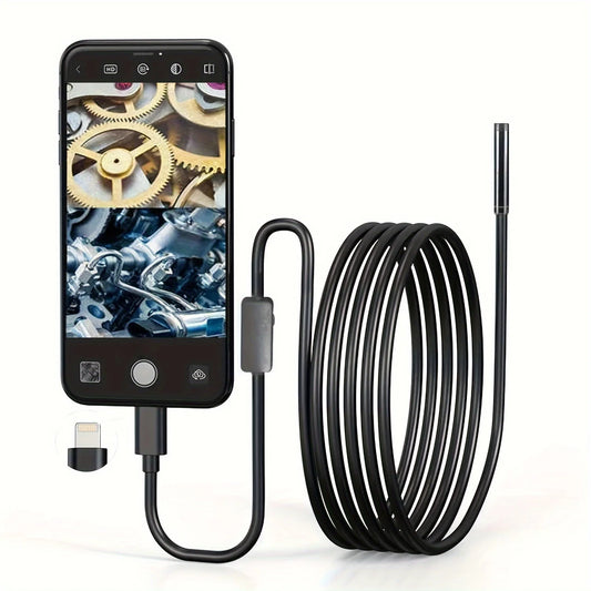 Industrial Endoscope Camera for iOS System HD 960P Waterproof Inspection Sewer Borescope Camera
