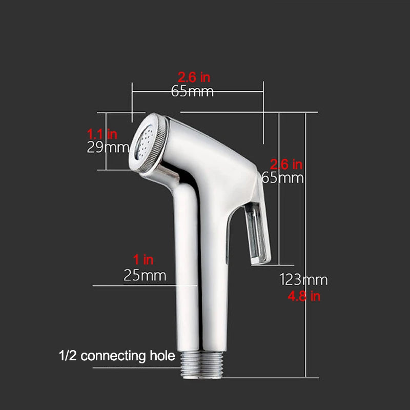 4PCS/Set Handheld Toilet Bidet Sprayer Set Sprayer Guns