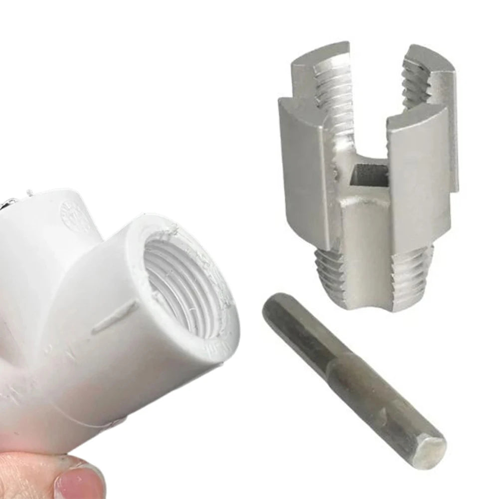 Integrated Internal & External Thread Pipe Threading Tool for 1/2" 3/4" PPR PVC Pipe Integrated Die Water Pipe Opener Threading