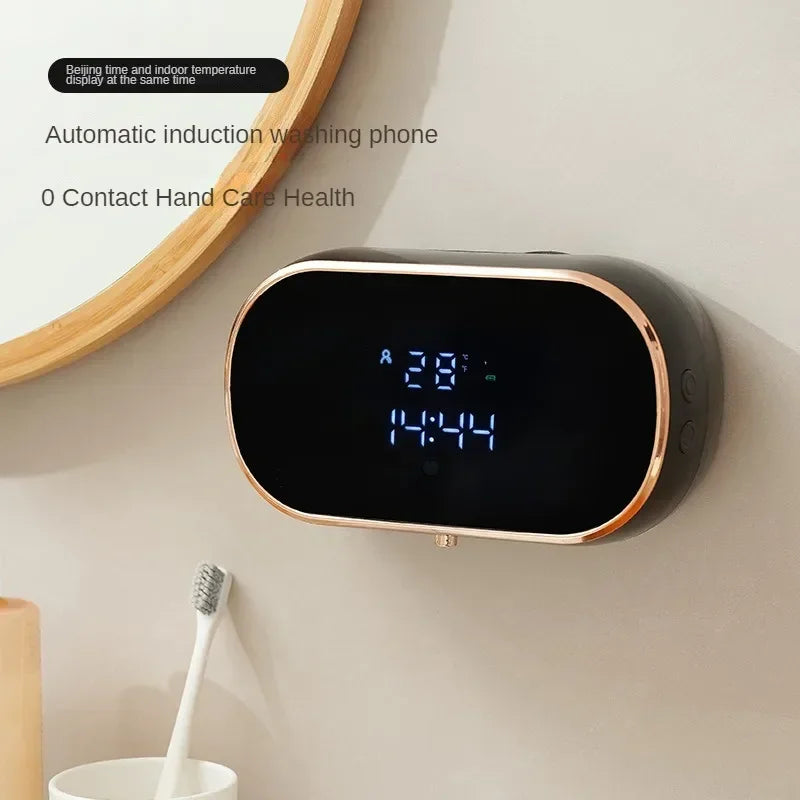 Intelligent Wall Mounted Sensing Soap Dispenser with Non-contact Infrared Bubbles Suitable for For Bathroom Smart Washing Hand