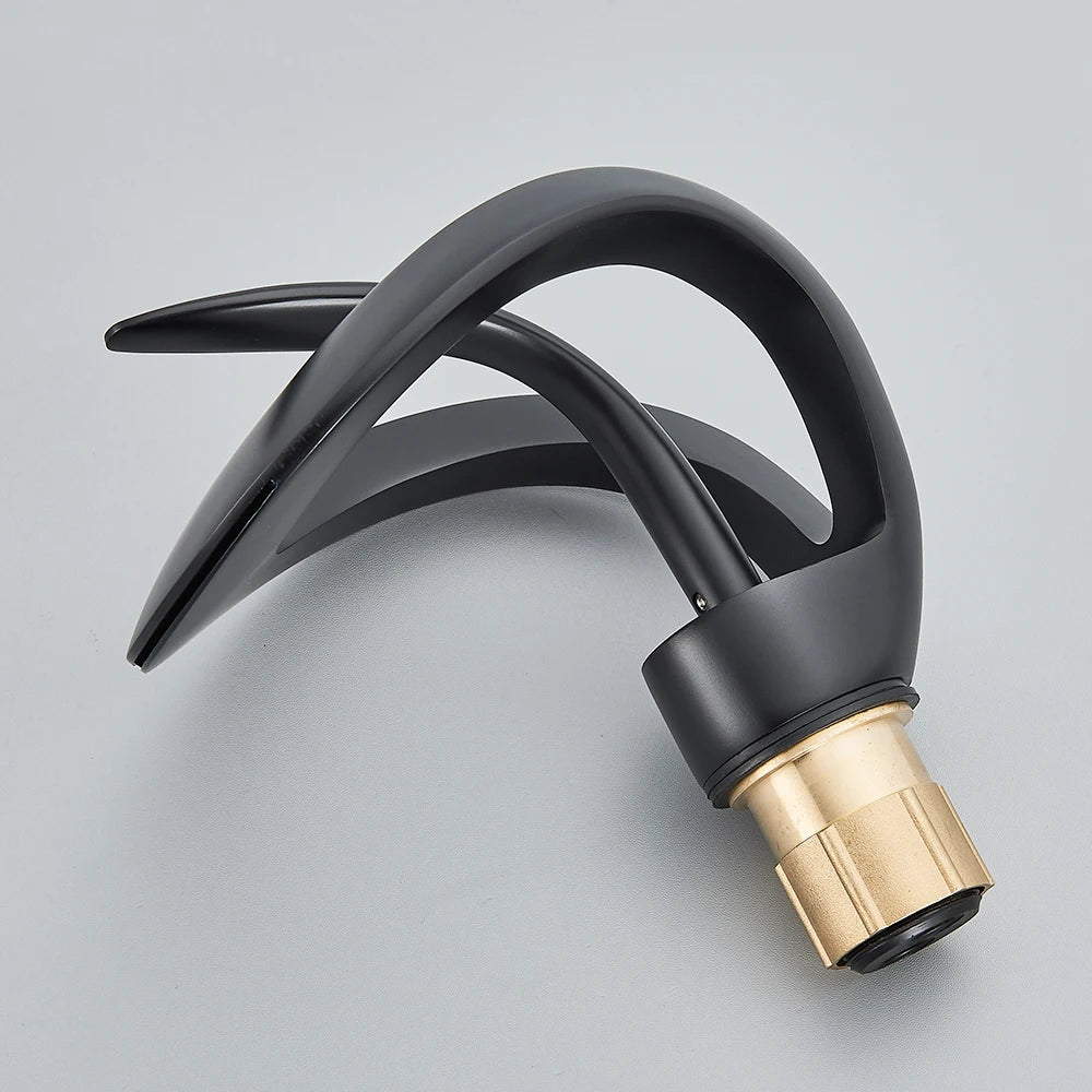 Brass New-Style Basin Faucet Bathroom Mixer Tap Hot Cold Water Deck Mounted  Luxury Sink Faucet