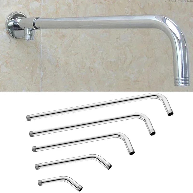 Wall-mounted Stainless Steel Shower Head Extension Arm Rain Extension Tube