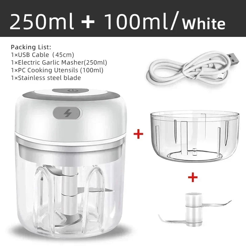 USB Kitchen Chopper ,One-Touch Operation