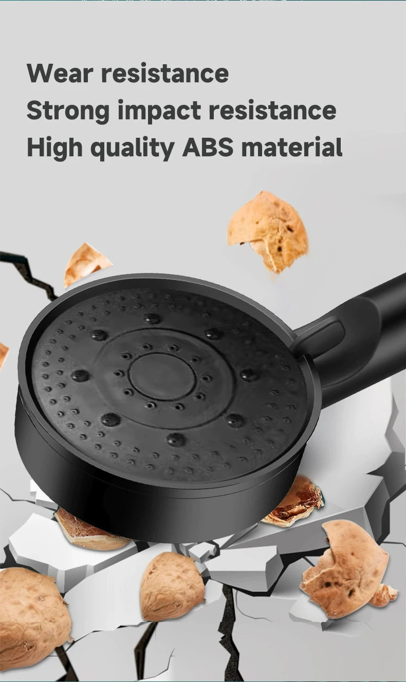 5 Modes Pressure Boost Shower Head Multifunction Adjustable Large Water Shower