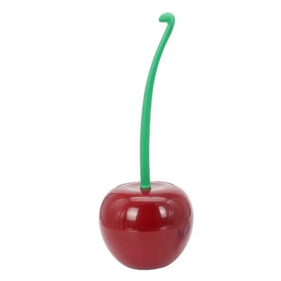 Red Toilet Brush Creative Lovely Cherry Shape Lavatory Toilet Brush Holder Set