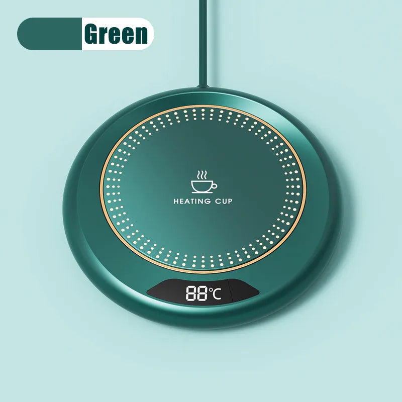 Thermostatic Heating Coaster USB Home Heating Coaster 3-speed Adjustment Heating 55 Degrees Constant Temperature