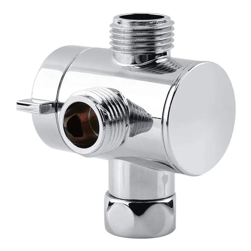ABS Diverter Valve 1/2 Inch 3 Way Water Separator Shower Tee Adapter Adjustable Faucet Switcher