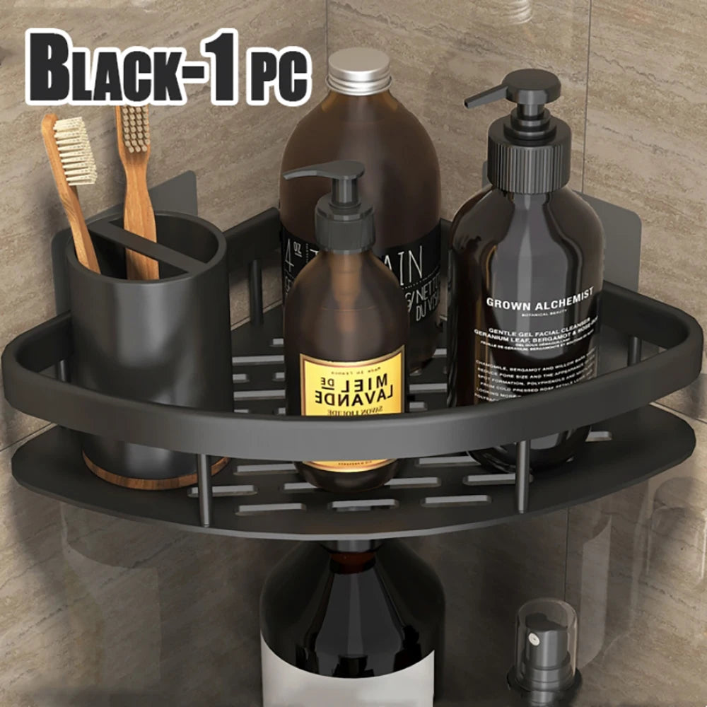 Bathroom Shelf Bathroom  Rack, Wall Shelves, No Drill Shelf