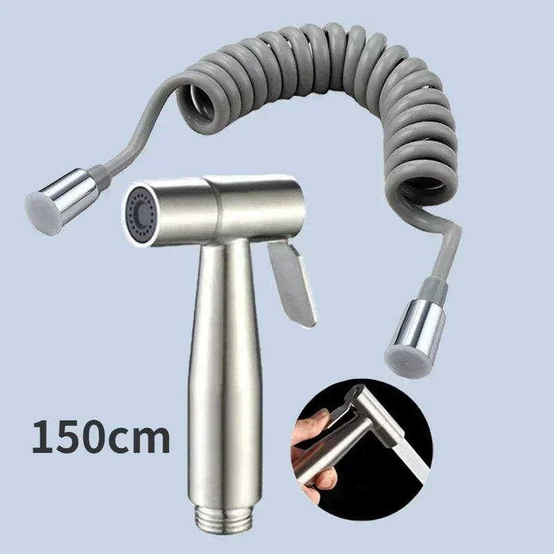 Protable Bidet Toilet Sprayer Stainless Steel Handheld, Bidet Faucet Spray