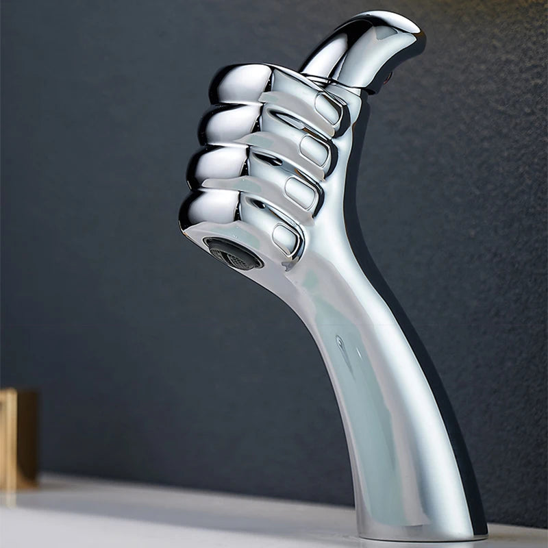 Basin Faucet  Solid White Black Brass Chrome  Handle Water Sink Mixer