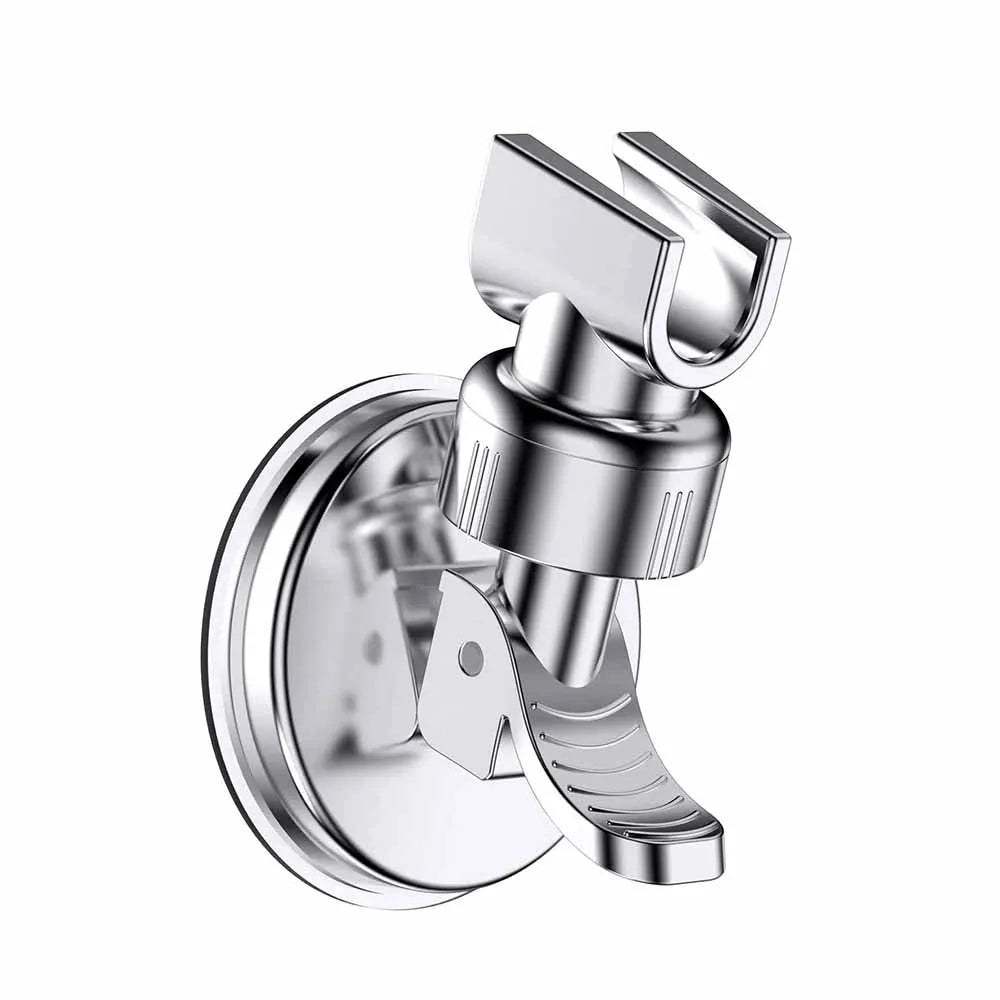 Adjustable Strong Suction Cup Shower Rack No Drill Removable Shower Head Bracket
