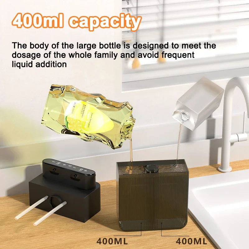 3000mAh  Automatic Foam and Gel Soap Dispenser Wall Mounted Smart Display Touchless Sensor Foam Dispensers Hand Washer Bathroom
