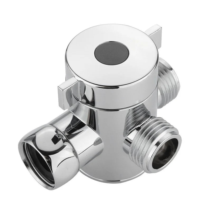 ABS Diverter Valve 1/2 Inch 3 Way Water Separator Shower Tee Adapter Adjustable Faucet Switcher