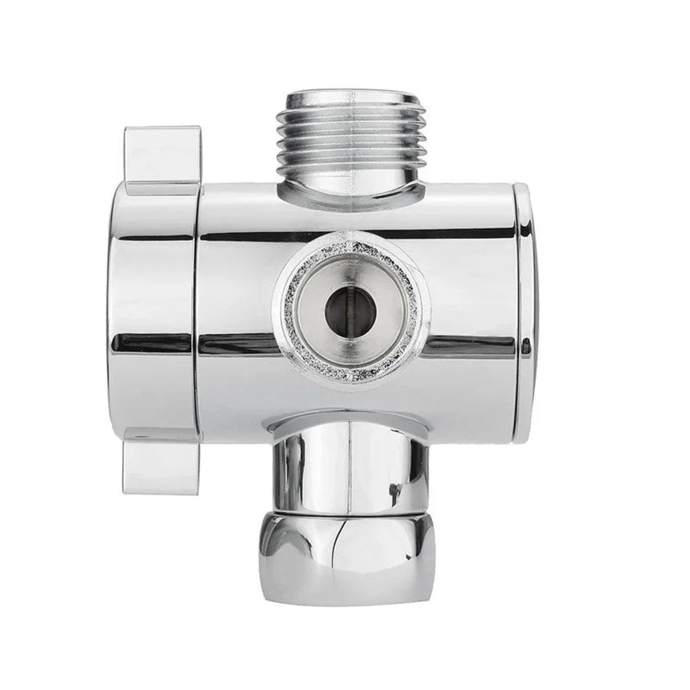 ABS Diverter Valve 1/2 Inch 3 Way Water Separator Shower Tee Adapter Adjustable Faucet Switcher