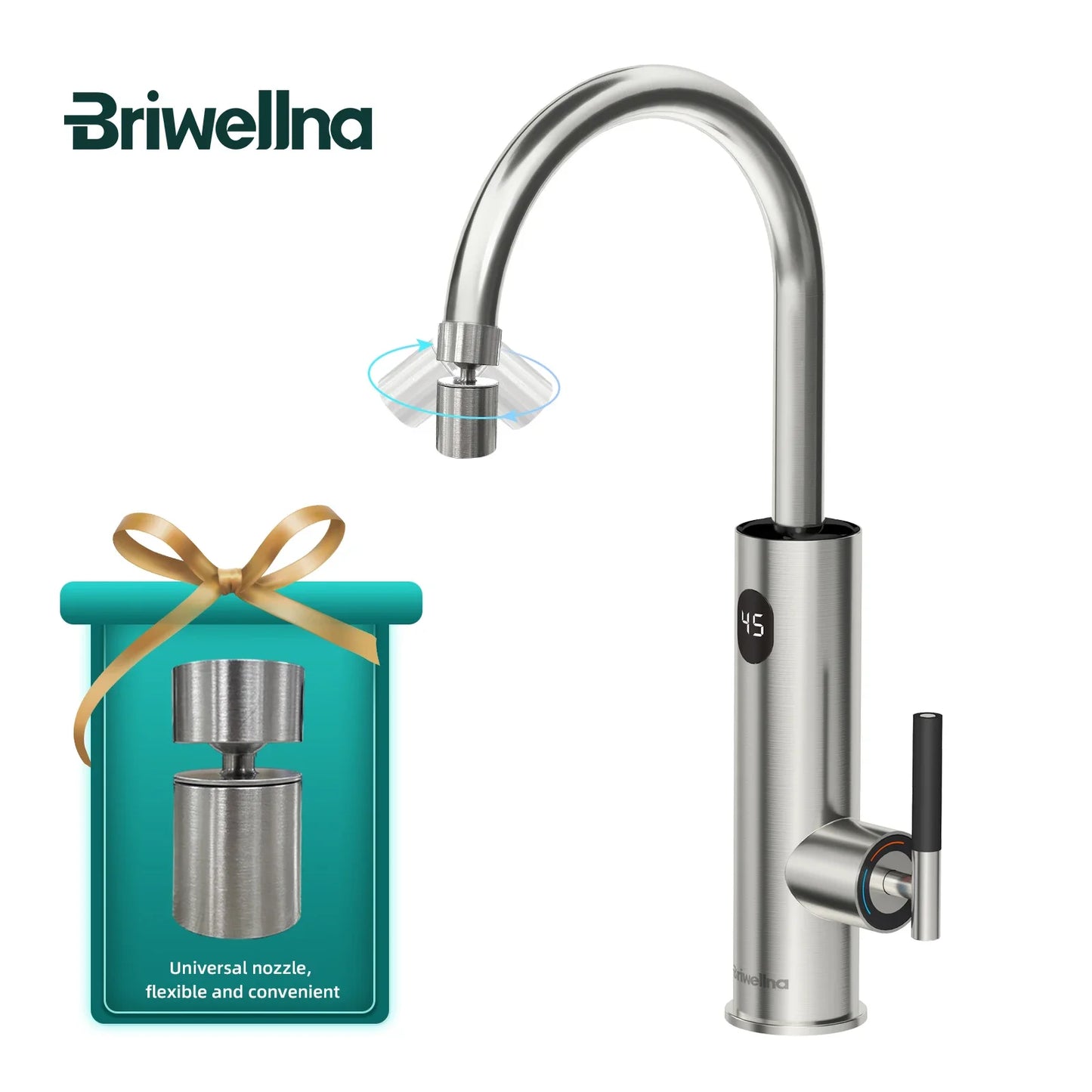 Electric Water Heater Hot Water Faucet 2 in 1 Basin Tap Tankless Geyser 220V Instant Water Heater Faucet