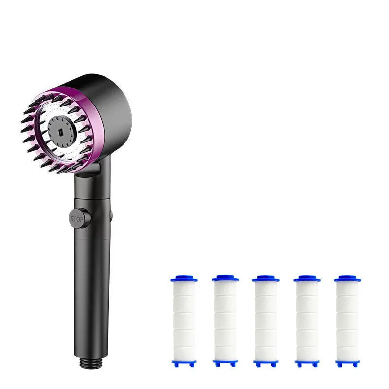 Three Speed Adjustment Bathroom Supplies Head Massage Portable Shower