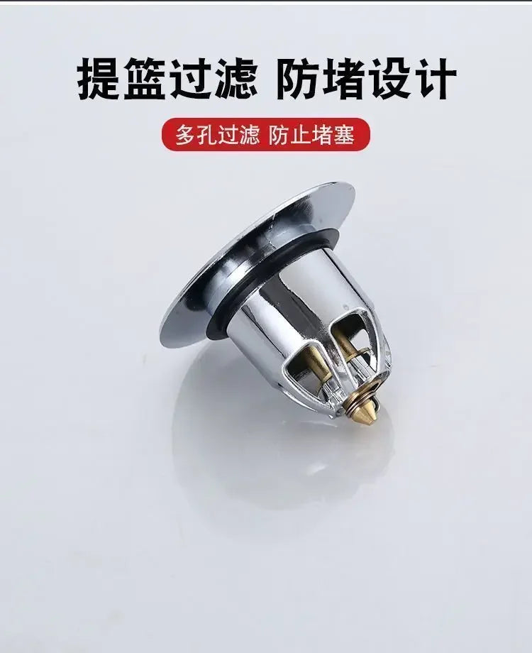 Leak Proof Toilet Washbasin Accessory Press Type Deodorizing Plug
