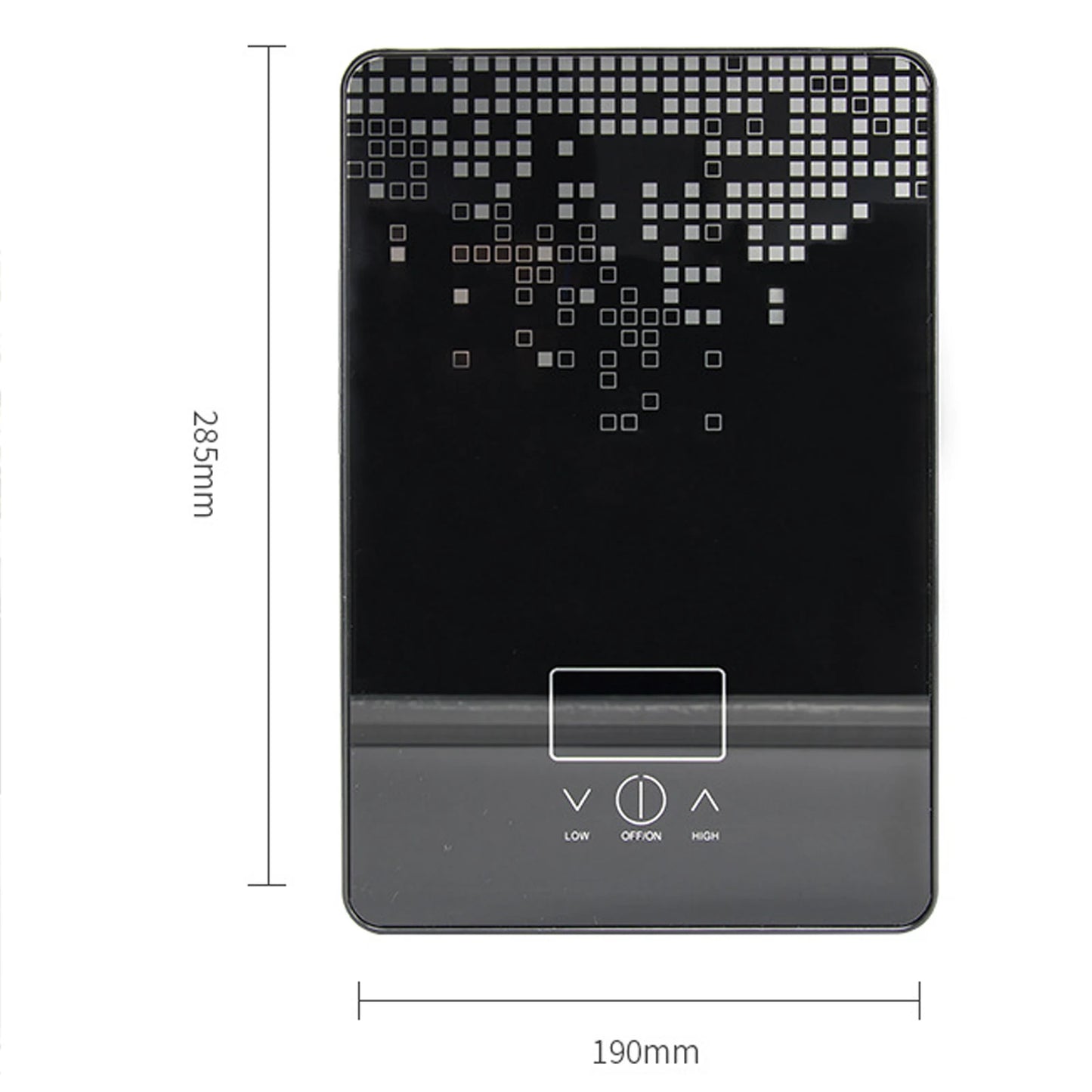 Electric Water Heater 6.5kW Instant Hot Water Heater with Digital Display for Bathroom-220V Black Bathroom Shower Hot Water Set