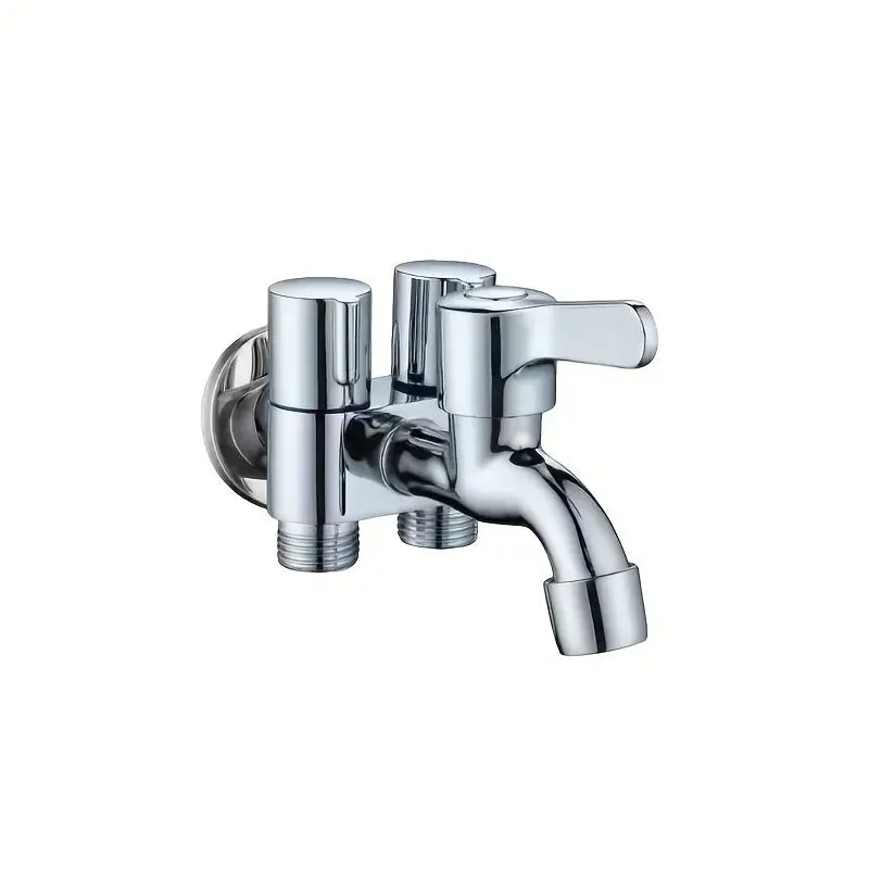 Three way stainless steel angle valve - easy to install, suitable for bathroom, washing machine