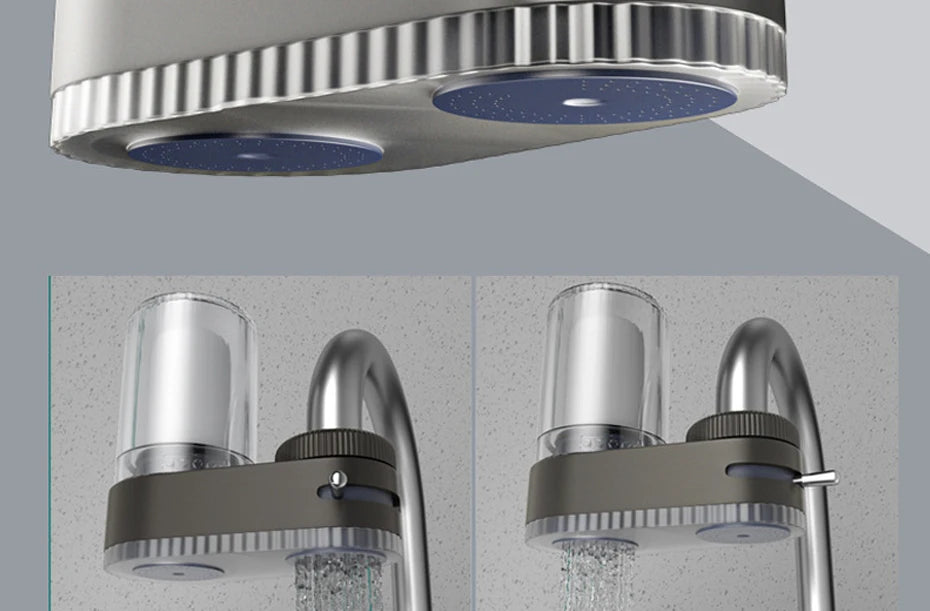 Faucet Tap Water Purifier Physical Filtering for Home Kictchen 2 Filter Element Removable Washable Filter Water Purifier Aerator