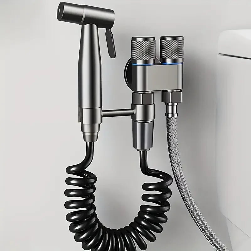 Modern Dual mop toilet cleaning faucet, wall mounted