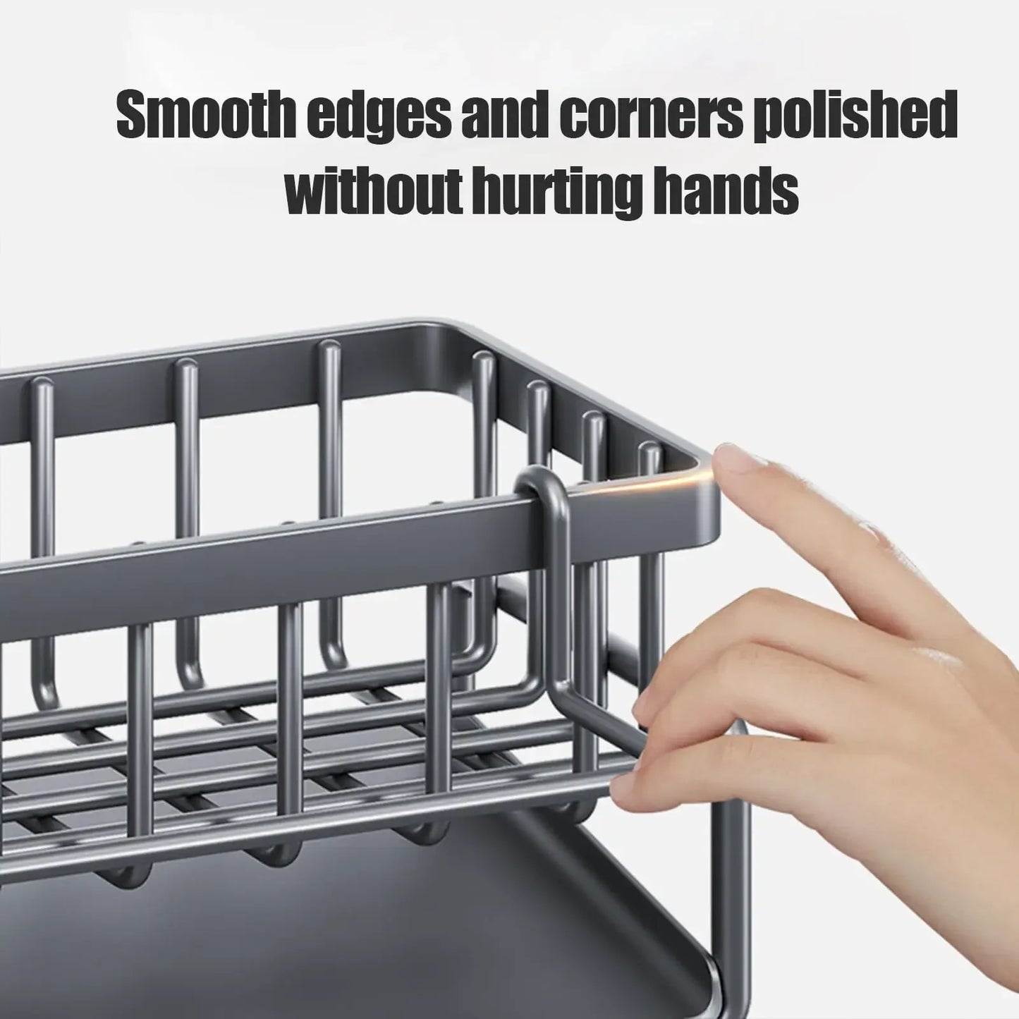 Kitchen Sink Drain Rack Organizer ABS Plastic Self-draining Sink Shelf Soap Sponge Holder Dishcloth Towel Rack filter basket