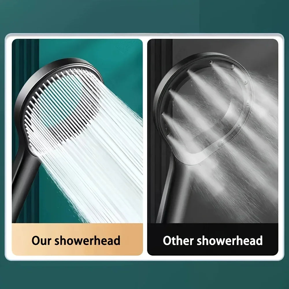 1 heart-shaped ring shower head - high-pressure elliptical design