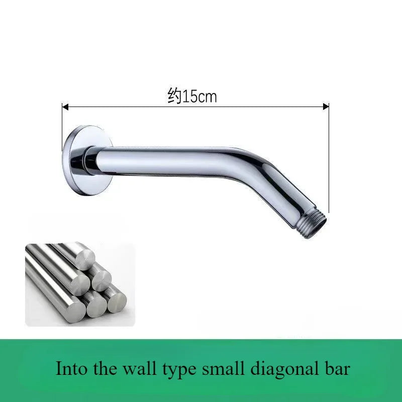 Wall-mounted Stainless Steel Shower Head Extension Arm Rain Extension Tube